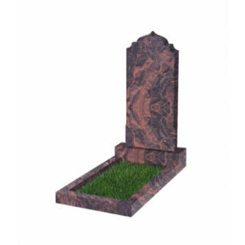 Памятник №19 резной вертикальный 1000x450x70 (Индия, коричневый)