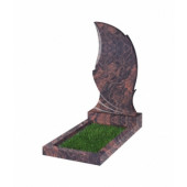 Памятник №47 резной вертикальный 1100x550x70 (Индия, коричневый)
