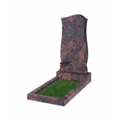 Памятник №48 резной вертикальный 1100x550x70 (Индия, коричневый)