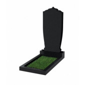 Памятник №49 резной вертикальный 1100x500x70 (Китай, черный)
