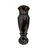 Ваза гранитная фигурная черная Китай 50/20см